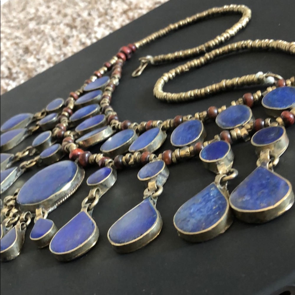 New coral blue necklace - Picture 3 of 4